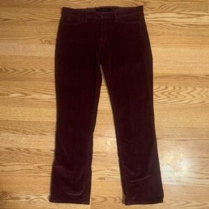 Calvin Klein Jeans Corduroy Women’s Burgundy Size 8 Pants Jeans Straight Leg